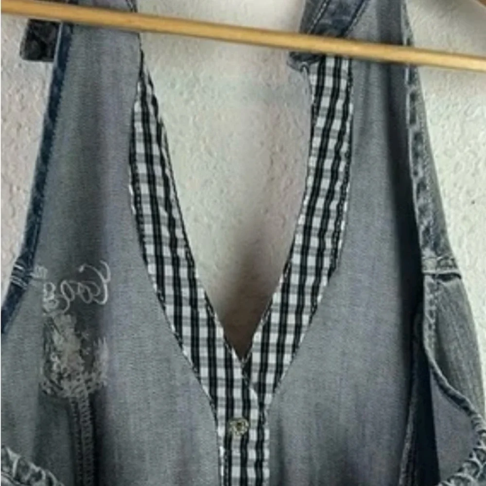 Women’s Coogi romper acid wash shorts jumpsuit - Picture 5 of 9